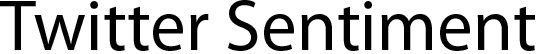 Twitter Sentiment